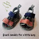 Beach sandales for a little boy.webp